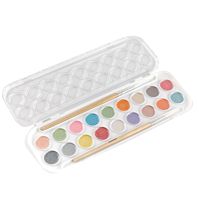 18-color Metallic Watercolor Perfect Travel Water Color Set
